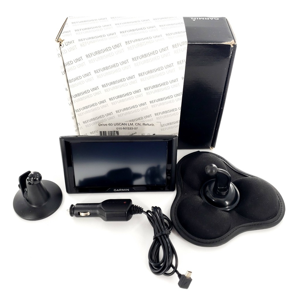 Garmin Drive 60 GPS Navigator Bundle w/ Mount & Charger Tested & Works